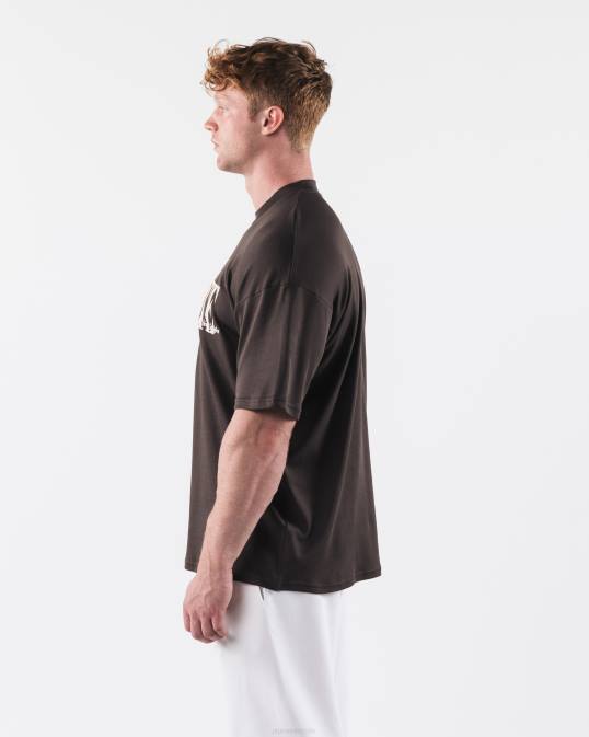 camiseta de la república hombres Alphalete 08R8505 ropa café turco marrón