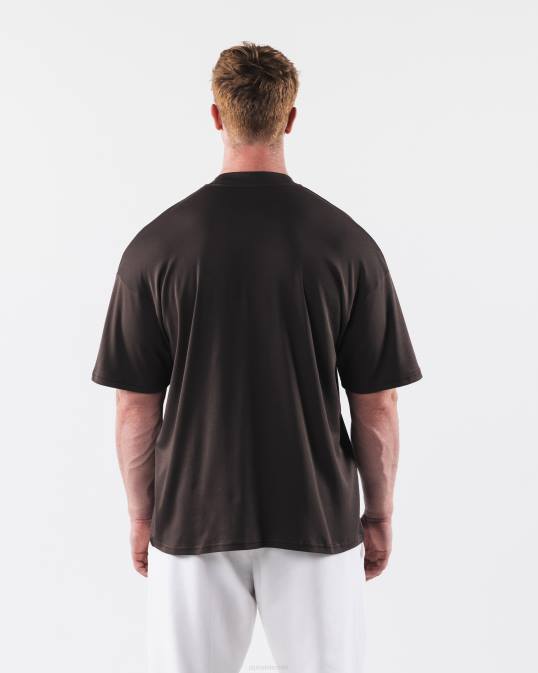 camiseta de la república hombres Alphalete 08R8505 ropa café turco marrón