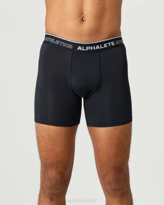 calzoncillos bóxer clásicos, paquete de 3 hombres Alphalete 08R8749 ropa negro