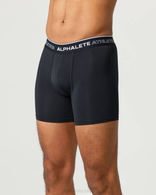 calzoncillos bóxer clásicos, paquete de 3 hombres Alphalete 08R8749 ropa negro