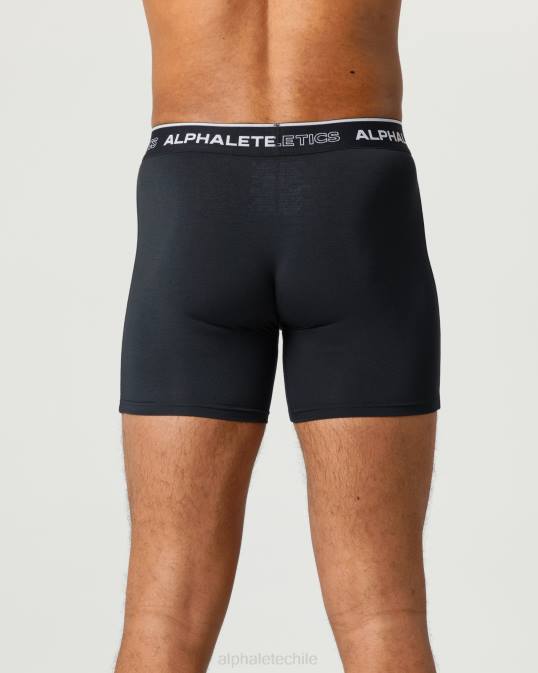 calzoncillos bóxer clásicos, paquete de 3 hombres Alphalete 08R8749 ropa negro