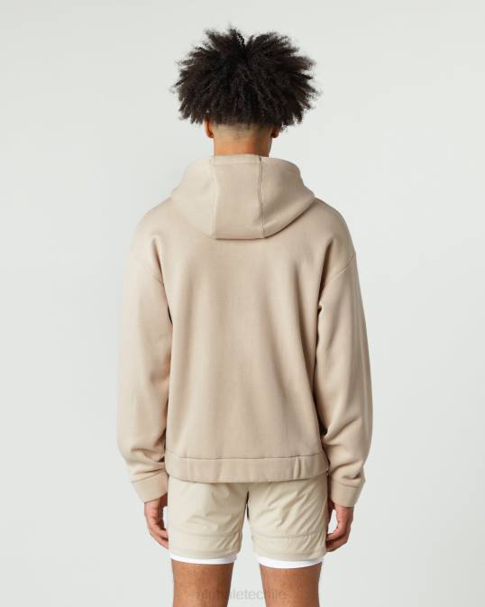 chaqueta clásica con cierre completo hombres Alphalete 08R8635 ropa marrón lino
