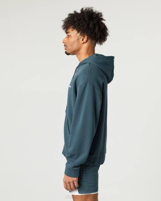chaqueta clásica con cierre completo hombres Alphalete 08R8637 ropa océano azul