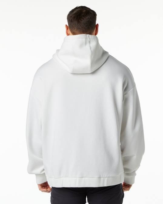chaqueta clásica con cierre completo hombres Alphalete 08R8641 ropa blanco