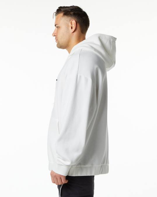 chaqueta clásica con cierre completo hombres Alphalete 08R8641 ropa blanco