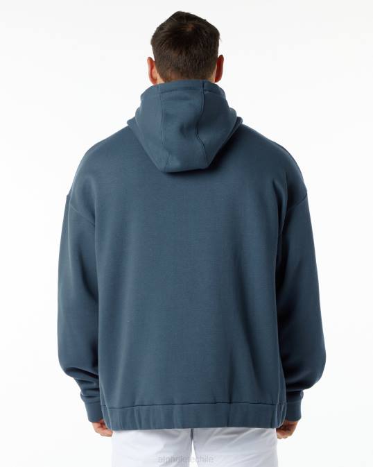 chaqueta clásica con cierre completo hombres Alphalete 08R8644 ropa ballena azul