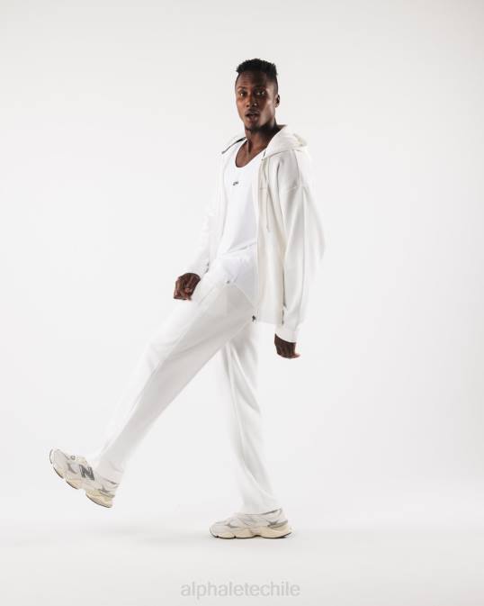 chaqueta origin con cierre completo hombres Alphalete 08R8608 ropa blanco