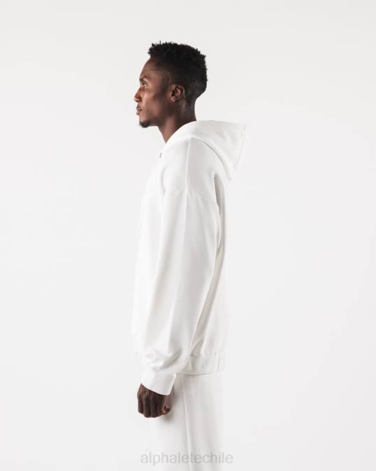 chaqueta origin con cierre completo hombres Alphalete 08R8608 ropa blanco