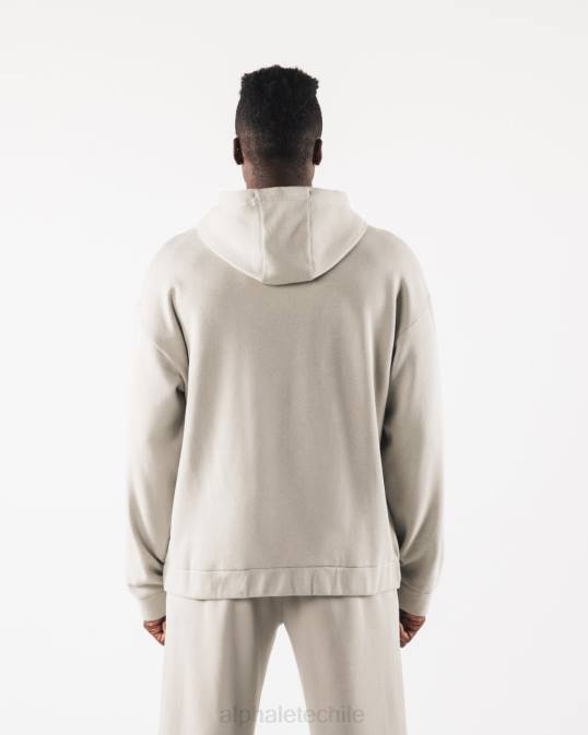 chaqueta origin con cierre completo hombres Alphalete 08R8609 ropa gris nublado