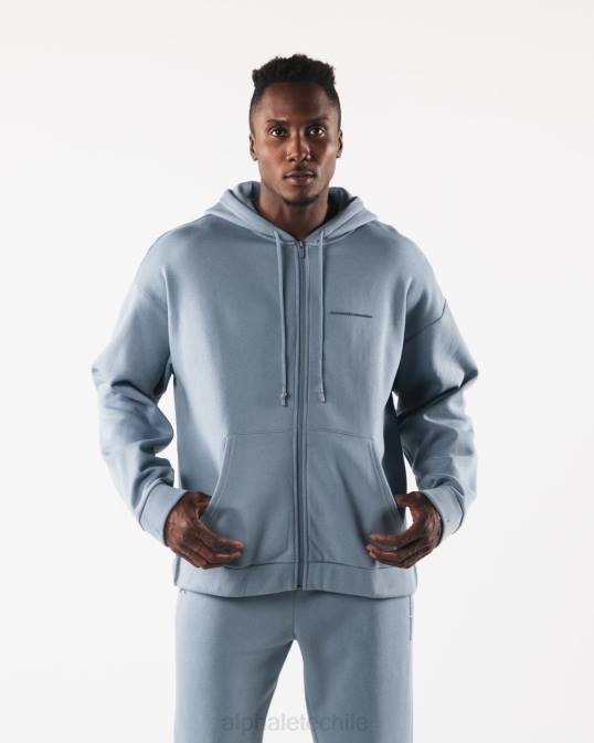 chaqueta origin con cierre completo hombres Alphalete 08R8612 ropa iceberg azul