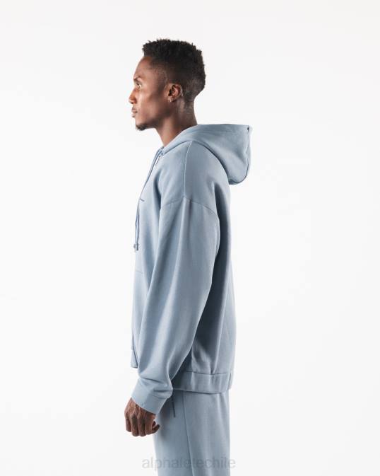 chaqueta origin con cierre completo hombres Alphalete 08R8612 ropa iceberg azul