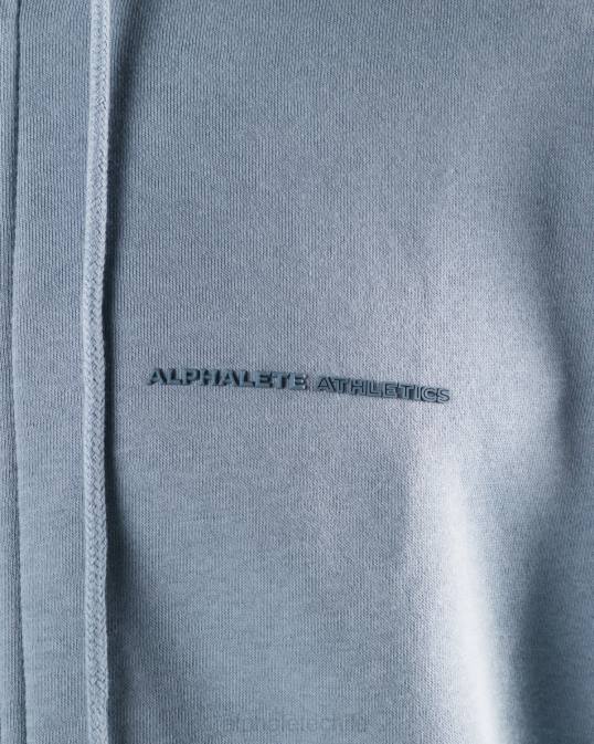 chaqueta origin con cierre completo hombres Alphalete 08R8612 ropa iceberg azul