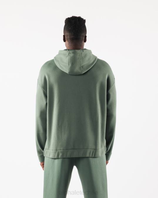 chaqueta origin con cierre completo hombres Alphalete 08R8613 ropa verde sereno