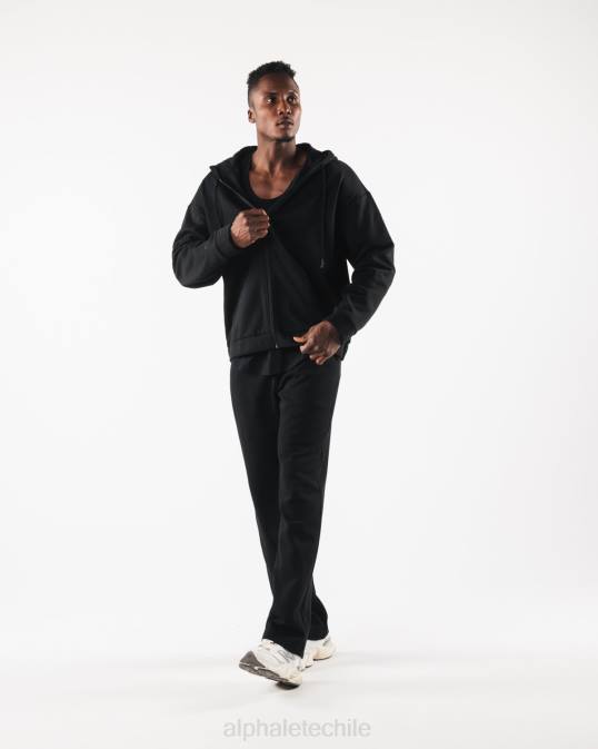 chaqueta origin con cierre completo hombres Alphalete 08R8615 ropa negro