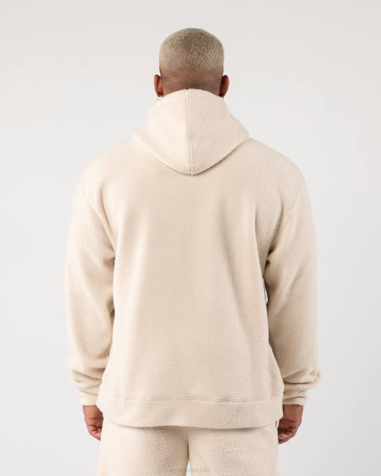 rey sudadera con capucha hombres Alphalete 08R8616 ropa marrón vainilla