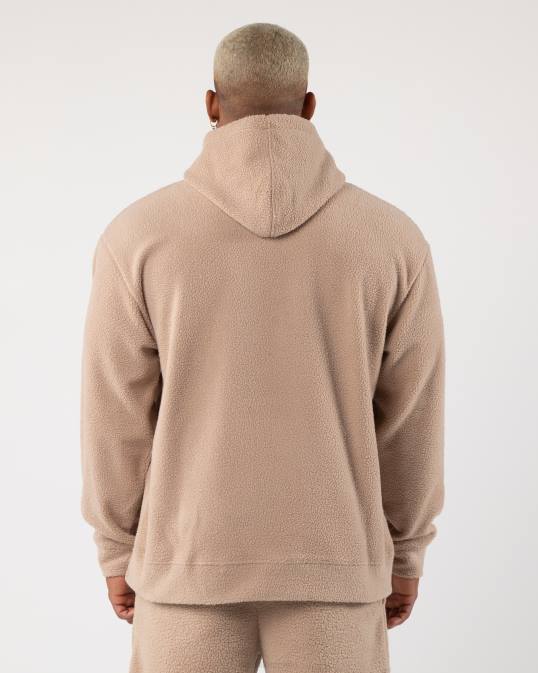 rey sudadera con capucha hombres Alphalete 08R8617 ropa marrón lino