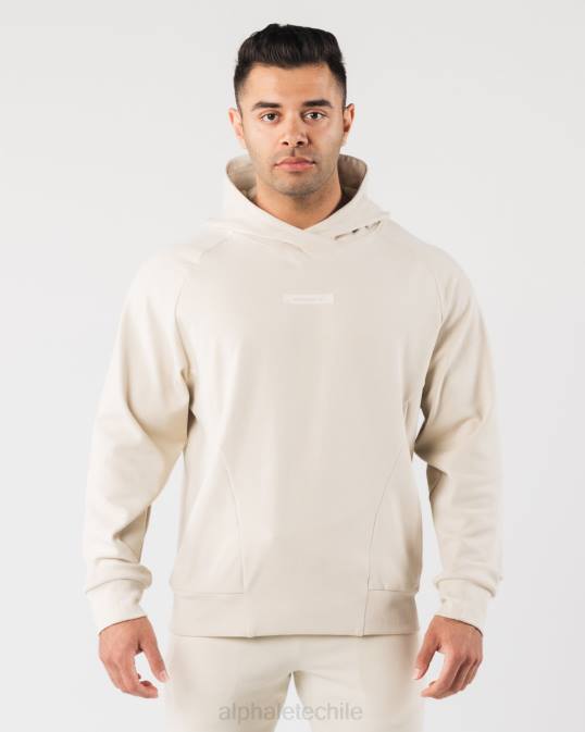sudadera con capucha de identidad pro hombres Alphalete 08R8621 ropa concha de mar marrón