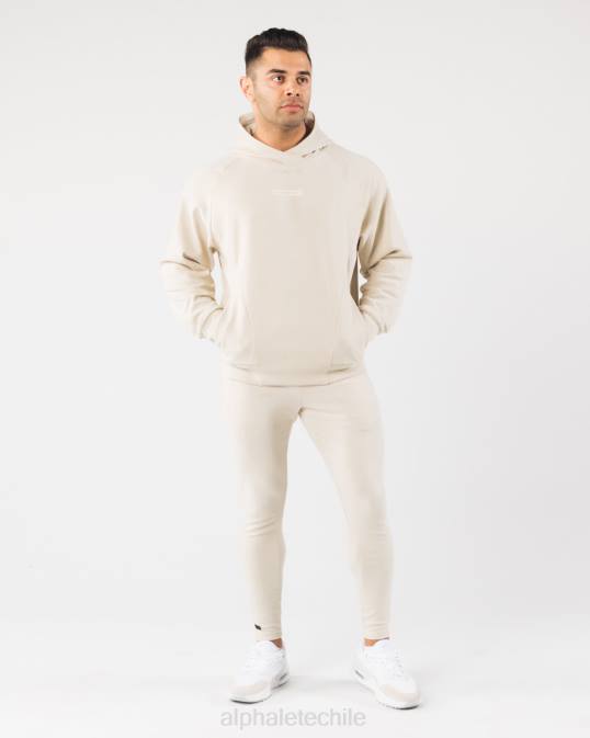 sudadera con capucha de identidad pro hombres Alphalete 08R8621 ropa concha de mar marrón