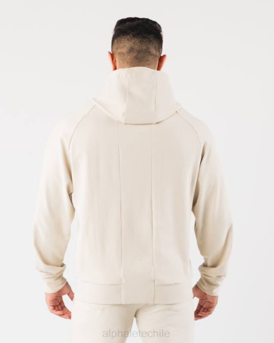 sudadera con capucha de identidad pro hombres Alphalete 08R8621 ropa concha de mar marrón