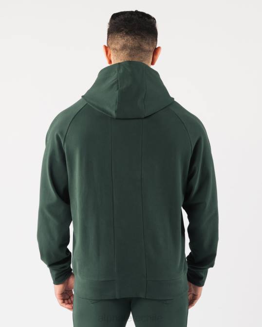 sudadera con capucha de identidad pro hombres Alphalete 08R8623 ropa verde perenne