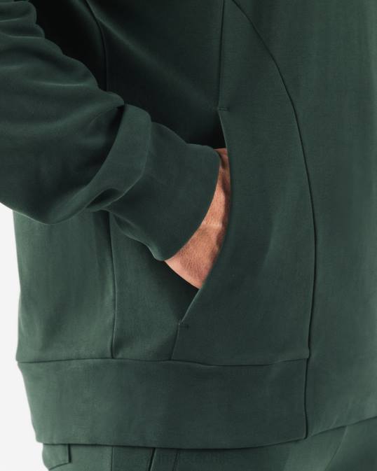 sudadera con capucha de identidad pro hombres Alphalete 08R8623 ropa verde perenne