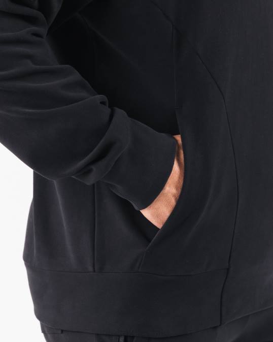 sudadera con capucha de identidad pro hombres Alphalete 08R8625 ropa negro