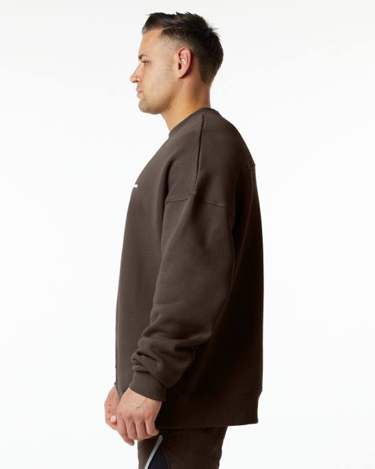 tripulación clásica hombres Alphalete 08R8649 ropa dulce de azúcar marrón