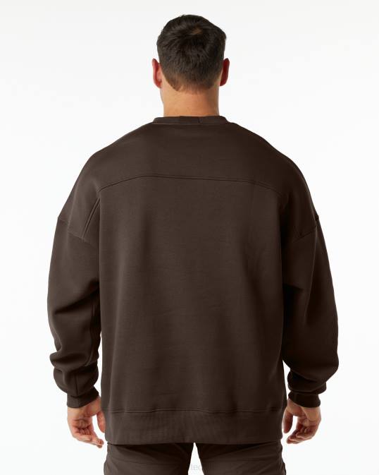 tripulación clásica hombres Alphalete 08R8649 ropa dulce de azúcar marrón