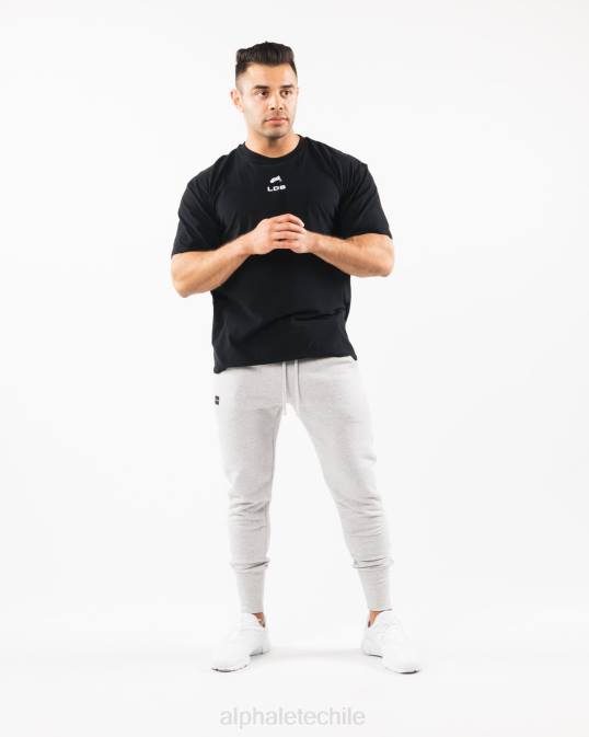 corredor del club de la academia hombres Alphalete 08R8714 ropa cuero gris