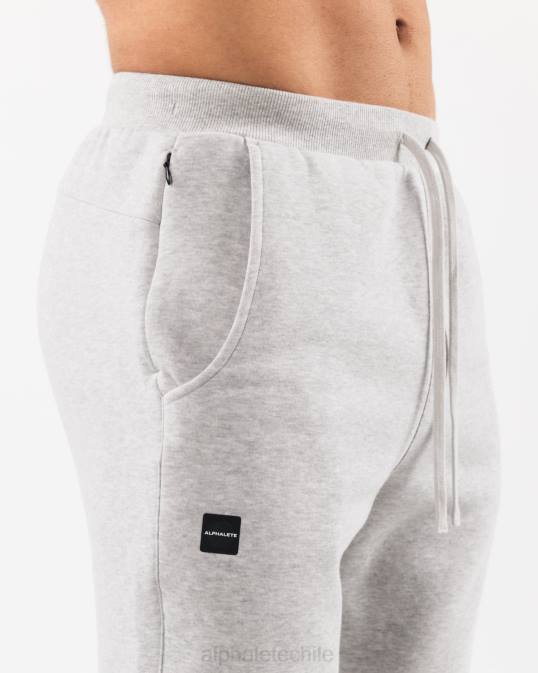 corredor del club de la academia hombres Alphalete 08R8714 ropa cuero gris
