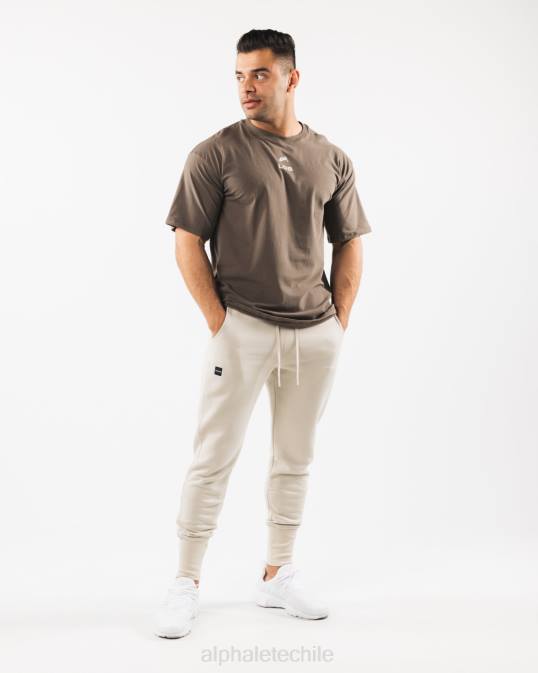 corredor del club de la academia hombres Alphalete 08R8715 ropa concha de mar marrón