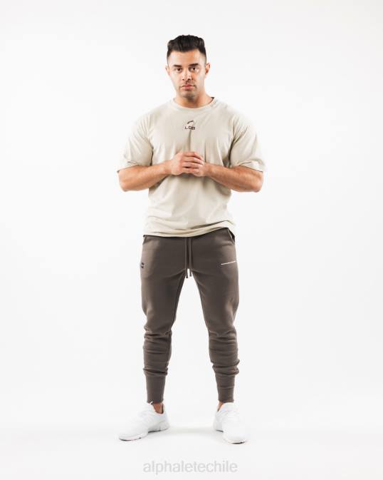 corredor del club de la academia hombres Alphalete 08R8716 ropa marrón desierto