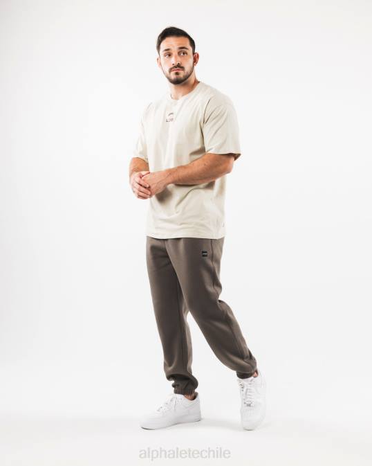 jogger relajado academia hombres Alphalete 08R8720 ropa marrón desierto