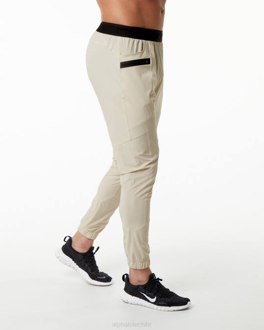 pantalón de estudio hombres Alphalete 08R8735 ropa marrón vainilla