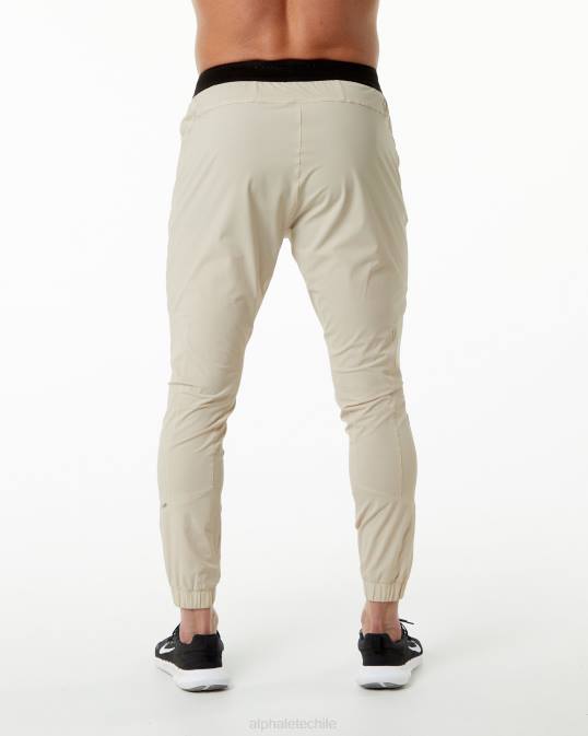 pantalón de estudio hombres Alphalete 08R8735 ropa marrón vainilla