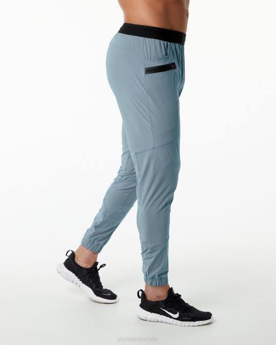 pantalón de estudio hombres Alphalete 08R8737 ropa niebla azul