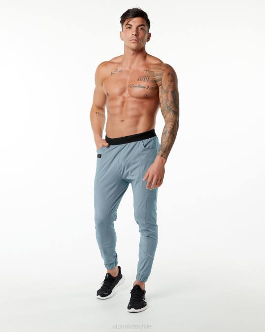 pantalón de estudio hombres Alphalete 08R8737 ropa niebla azul