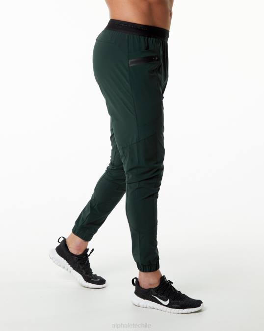 pantalón de estudio hombres Alphalete 08R8740 ropa cazador verde