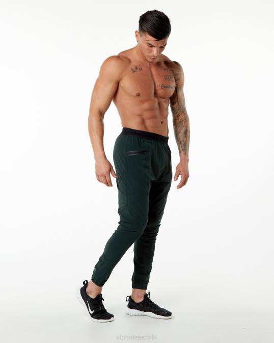 pantalón de estudio hombres Alphalete 08R8740 ropa cazador verde