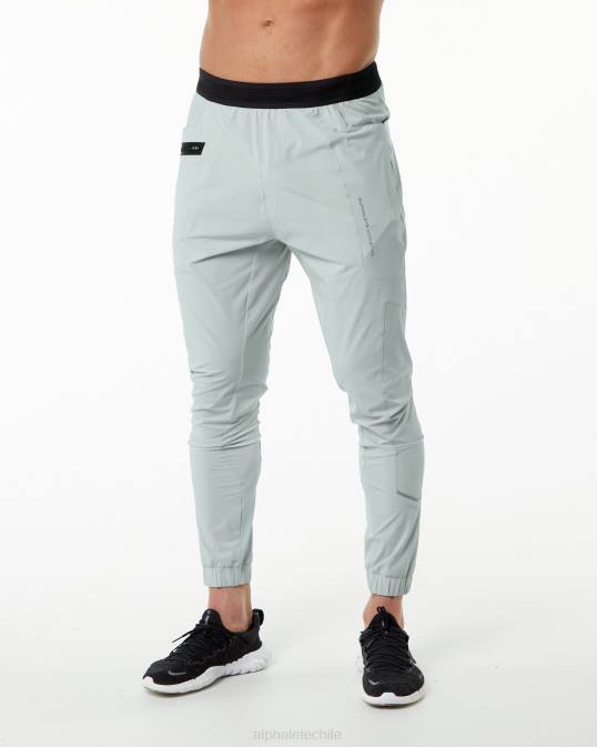 pantalón de estudio hombres Alphalete 08R8741 ropa gris ostra