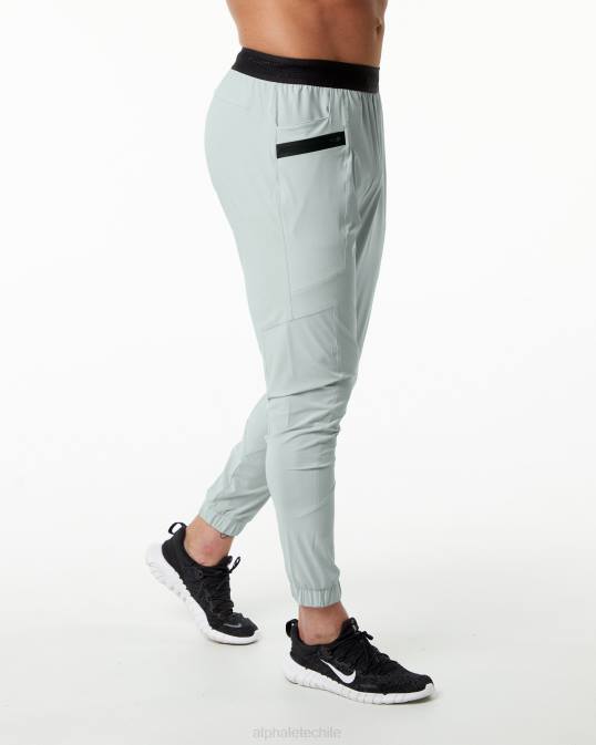 pantalón de estudio hombres Alphalete 08R8741 ropa gris ostra