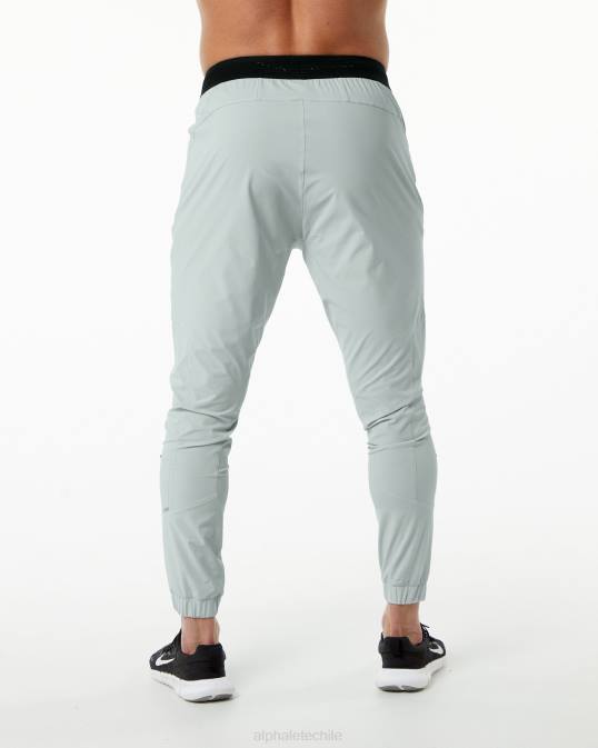 pantalón de estudio hombres Alphalete 08R8741 ropa gris ostra
