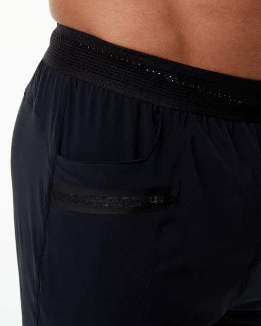 pantalón de estudio hombres Alphalete 08R8742 ropa negro/plata