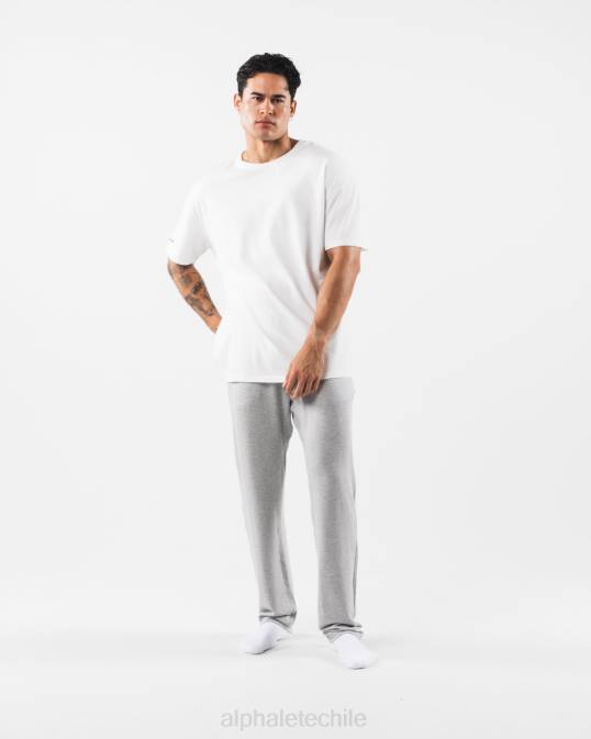 pantalón de salón hombres Alphalete 08R8711 ropa cuero gris