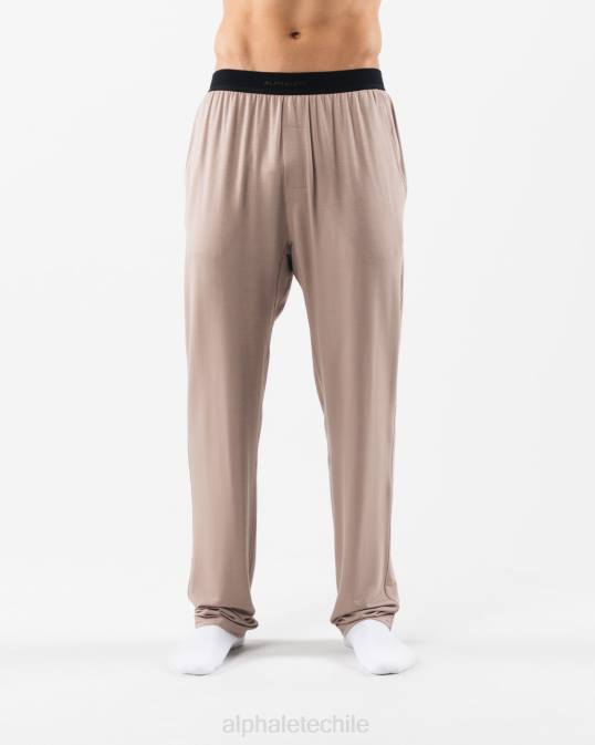 pantalón de salón hombres Alphalete 08R8712 ropa marrón moca