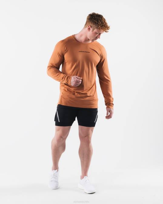 camiseta aa airtech ls hombres Alphalete 08R8513 ropa aleación naranja