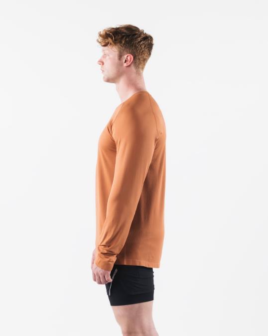 camiseta aa airtech ls hombres Alphalete 08R8513 ropa aleación naranja