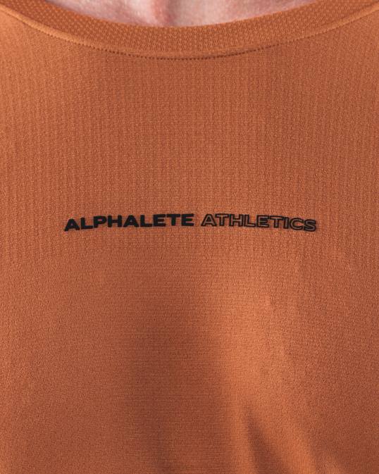 camiseta aa airtech ls hombres Alphalete 08R8513 ropa aleación naranja
