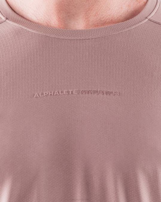 camiseta aa airtech ls hombres Alphalete 08R8515 ropa marrón porcelana