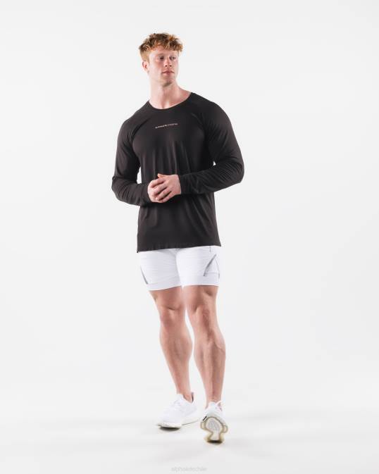 camiseta aa airtech ls hombres Alphalete 08R8521 ropa marrón guijarro
